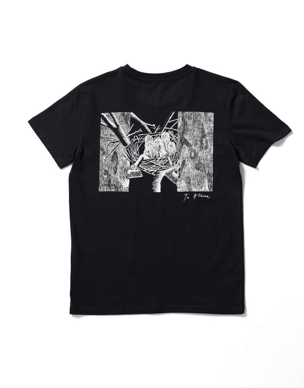 "Es Näscht" T-Shirt Backprint